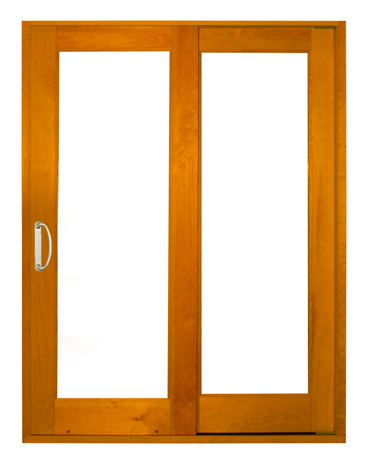 wood frame sliding door