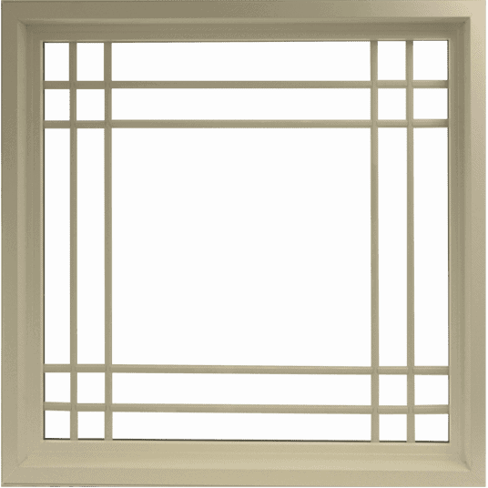picture window with grids