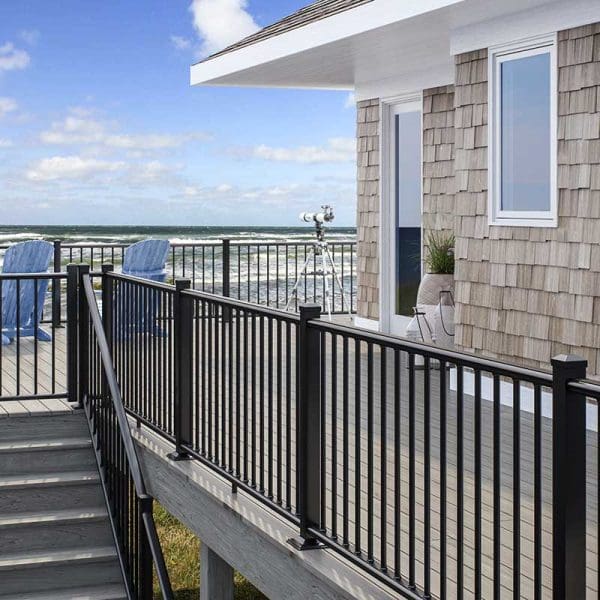 brick house with sea view