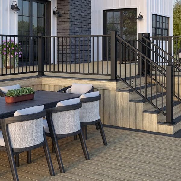 Modern house with deck